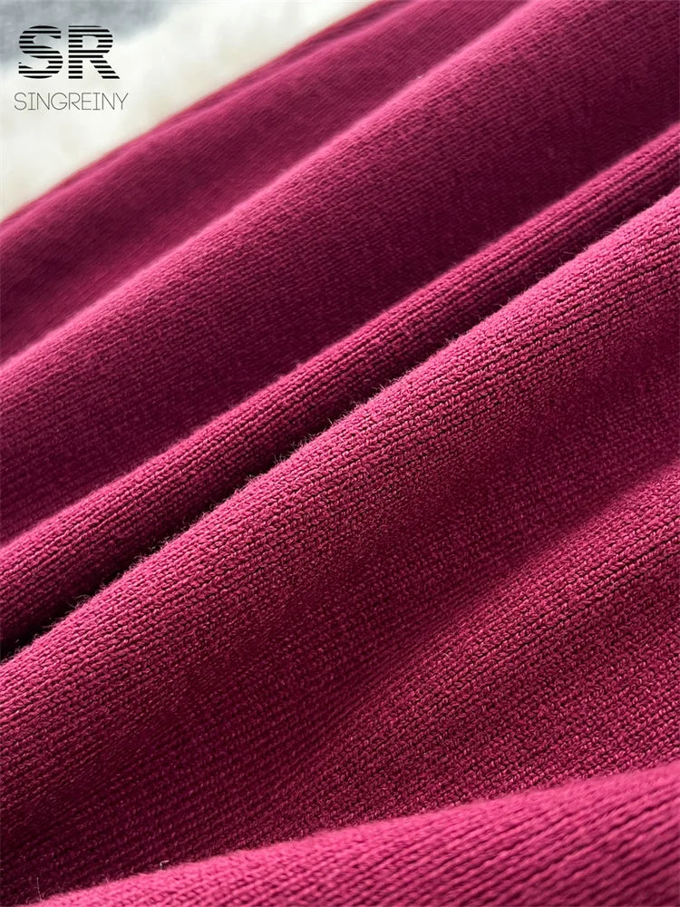 Vintage Autumn Knit Dress