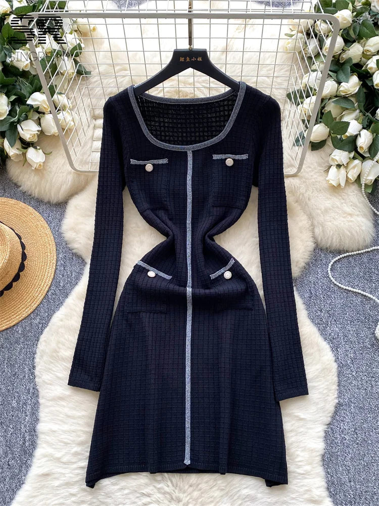 Senior Autumn Knitted Dress