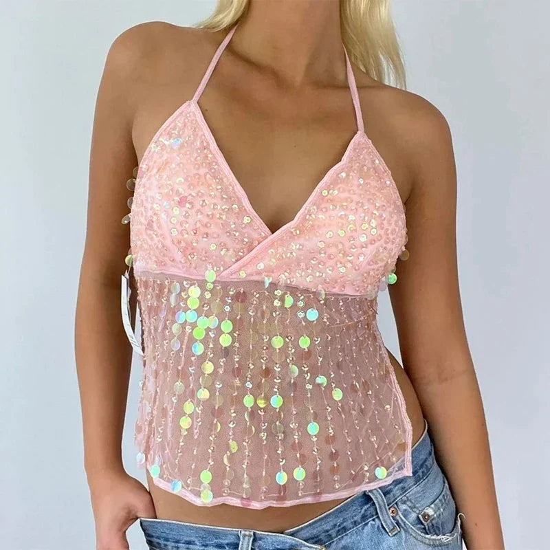 Sequin Camis Top
