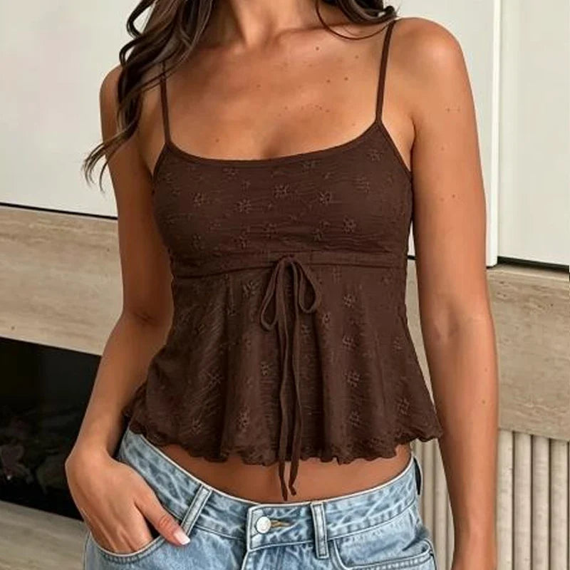 Spaghetti Strap Crop Top