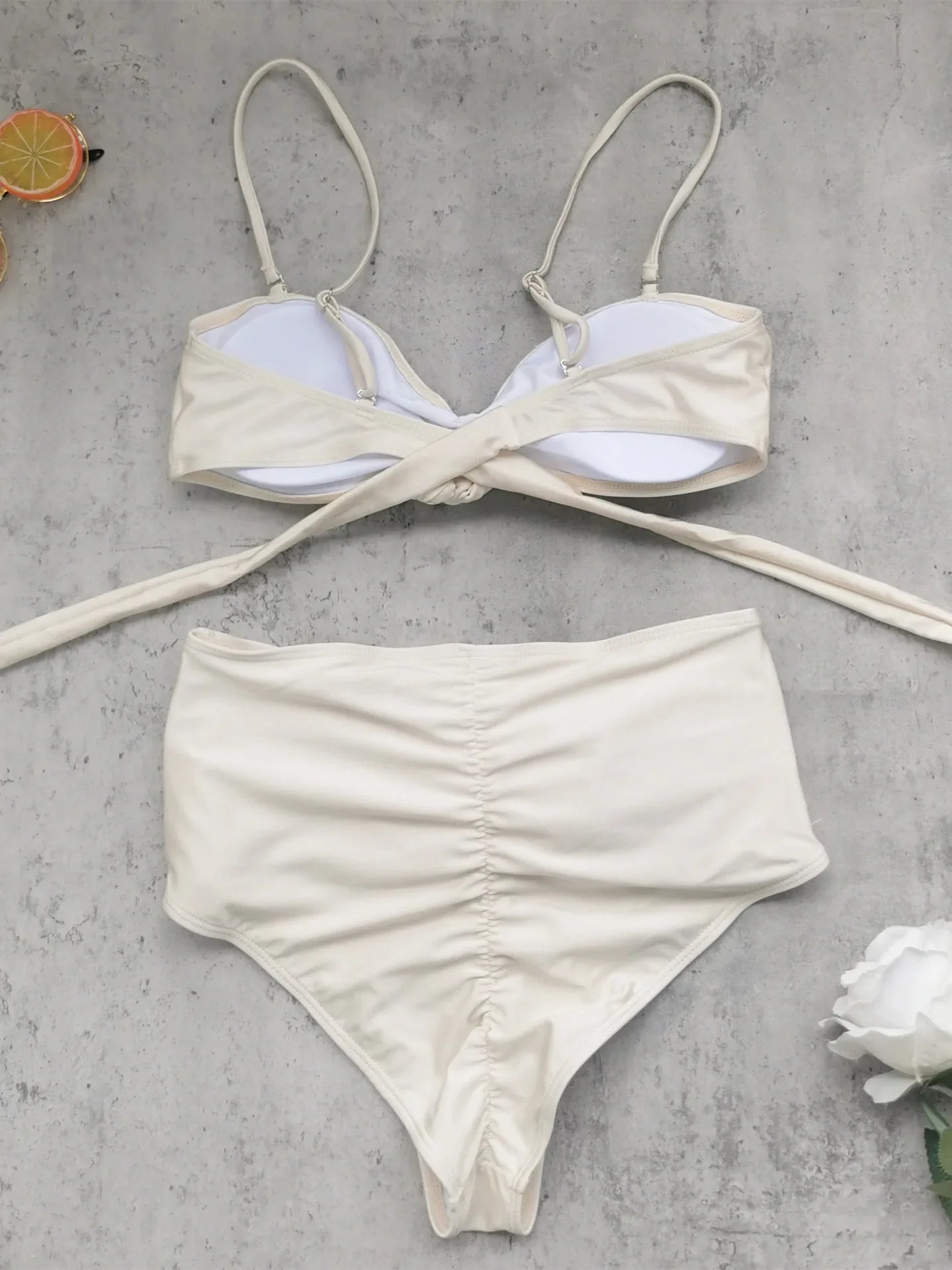 Vintage 3D Floral Bikini Set