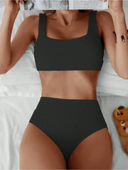 Women's Solid Color 2-Piece Swimsuit