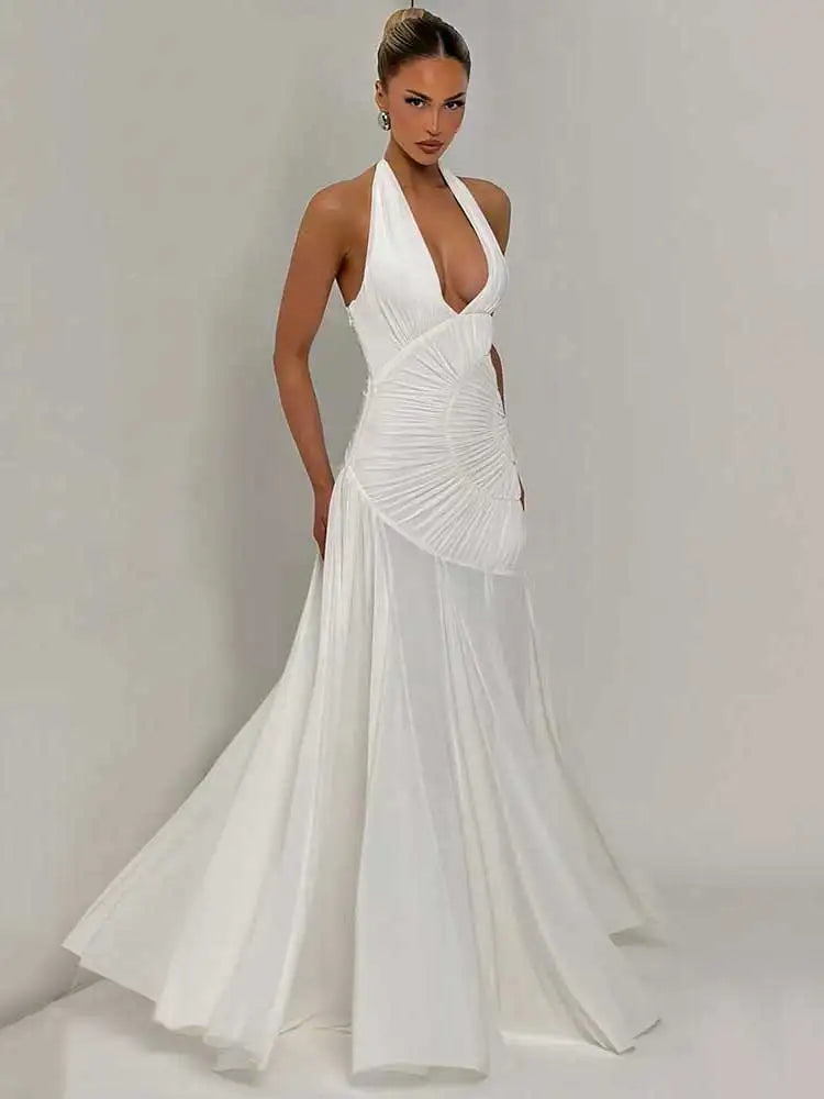 Halter Sexy Bodycon Maxi Dress