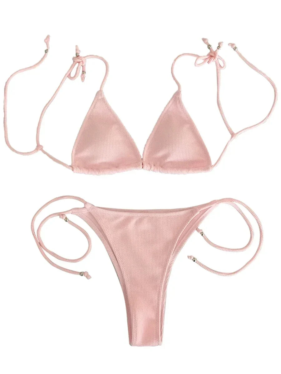 Ribbed Micro Tiny Bikini