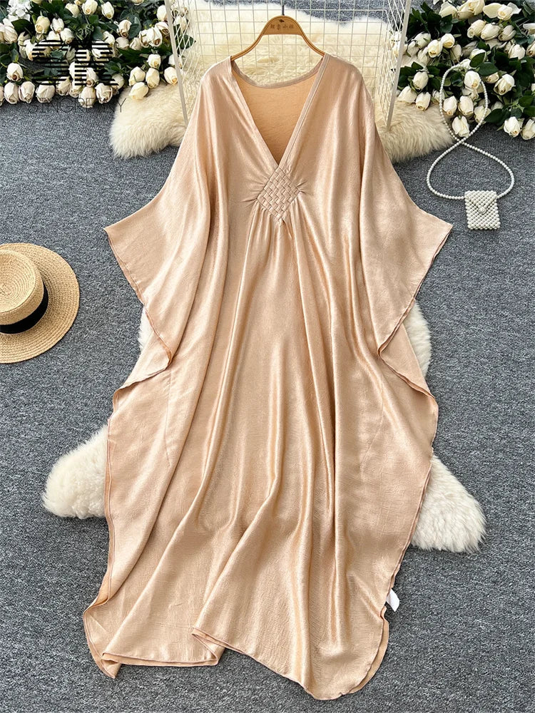 Afican Satin Long Dress