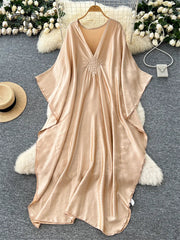 Afican Satin Long Dress