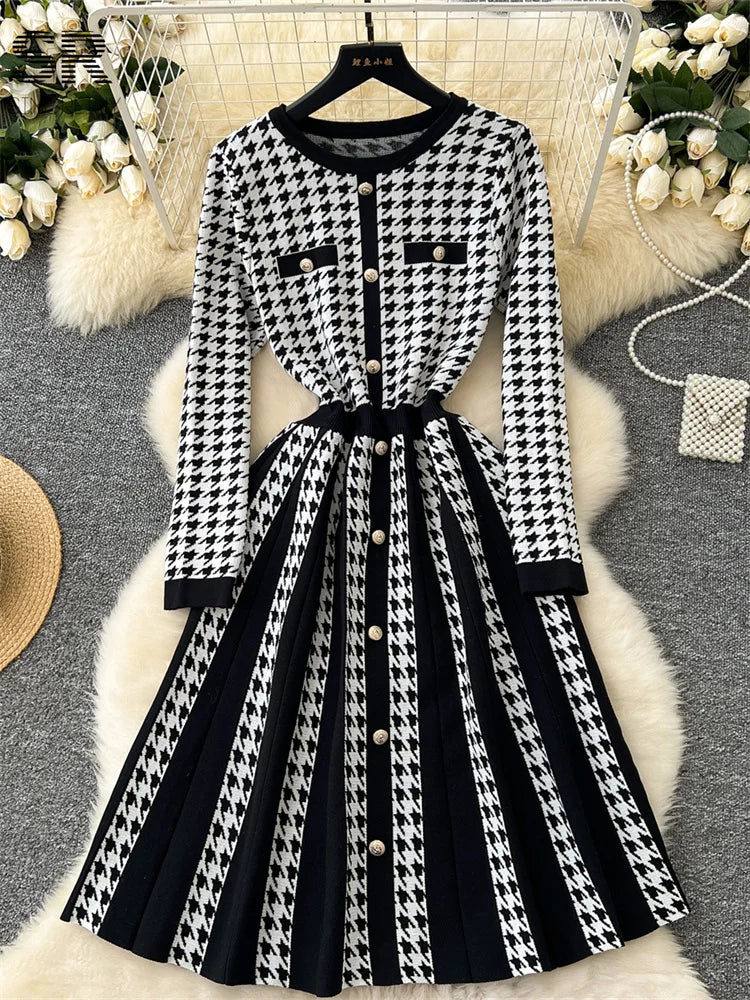 Senior Winter Knitting Dress