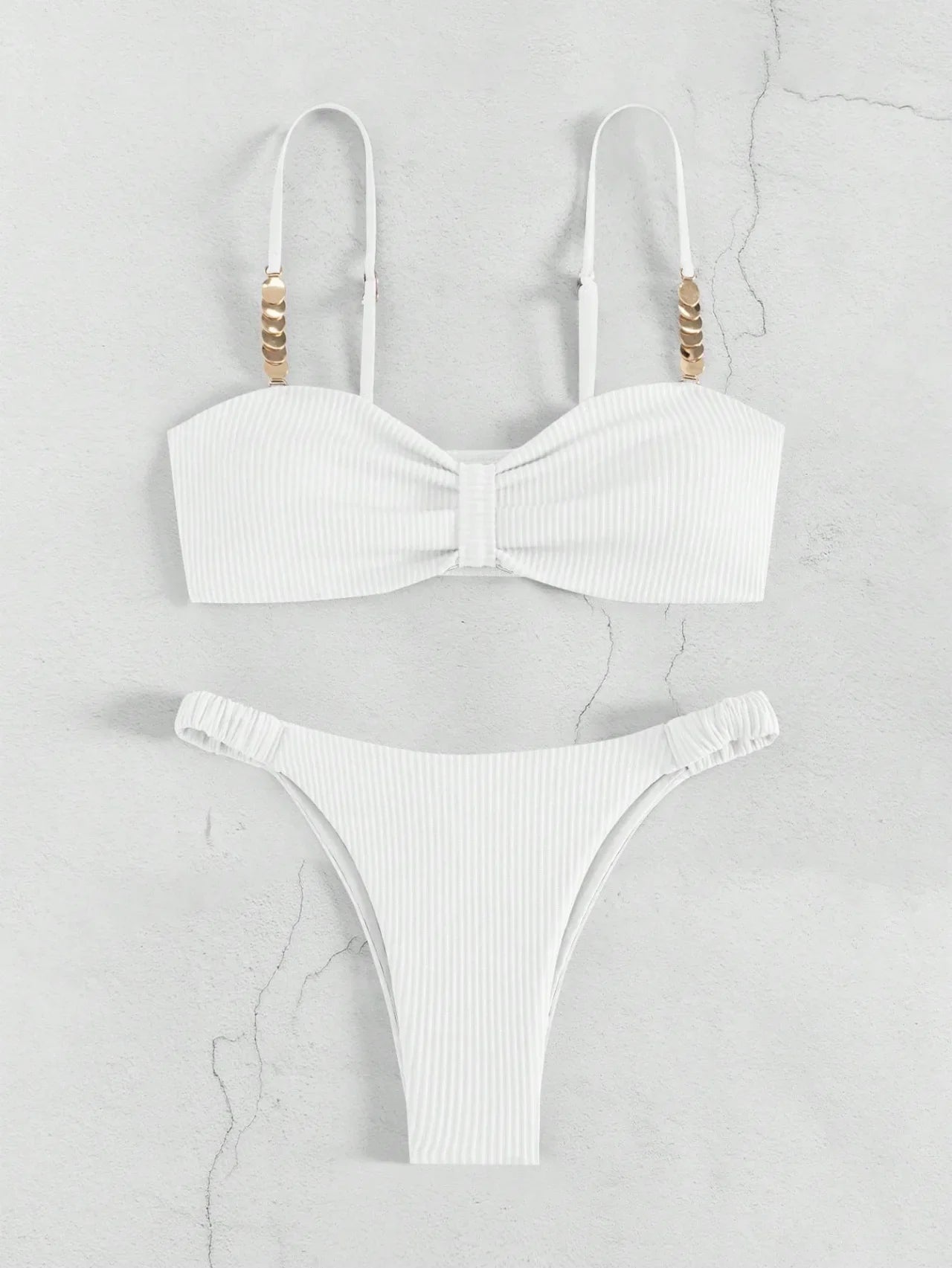 Sexy Front Bow Push Up Bikini Set