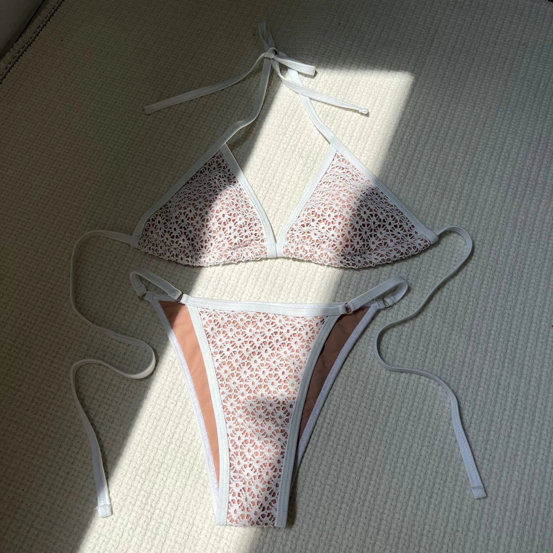 Women's Hollow Perspective Sexy Bikini Set