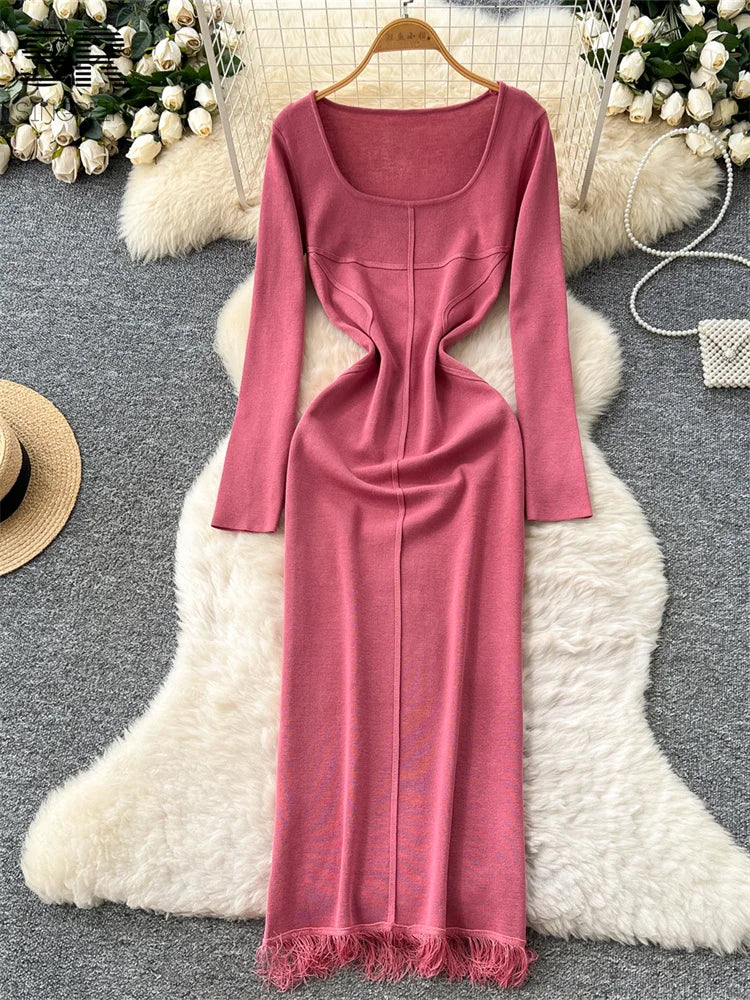 Autumn Tassel Dress