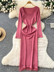 Autumn Tassel Dress