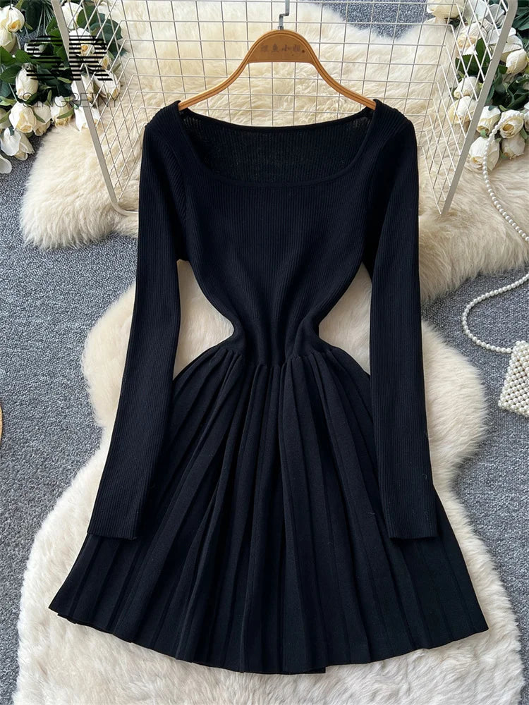 Simple Sensual Pleated Dress
