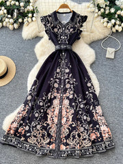 Artistic Print Classy Dress