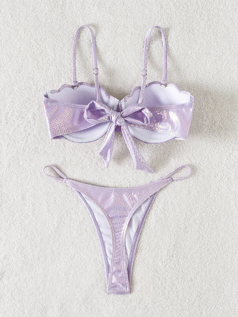 Sexy Shell Underwire Bikini Set