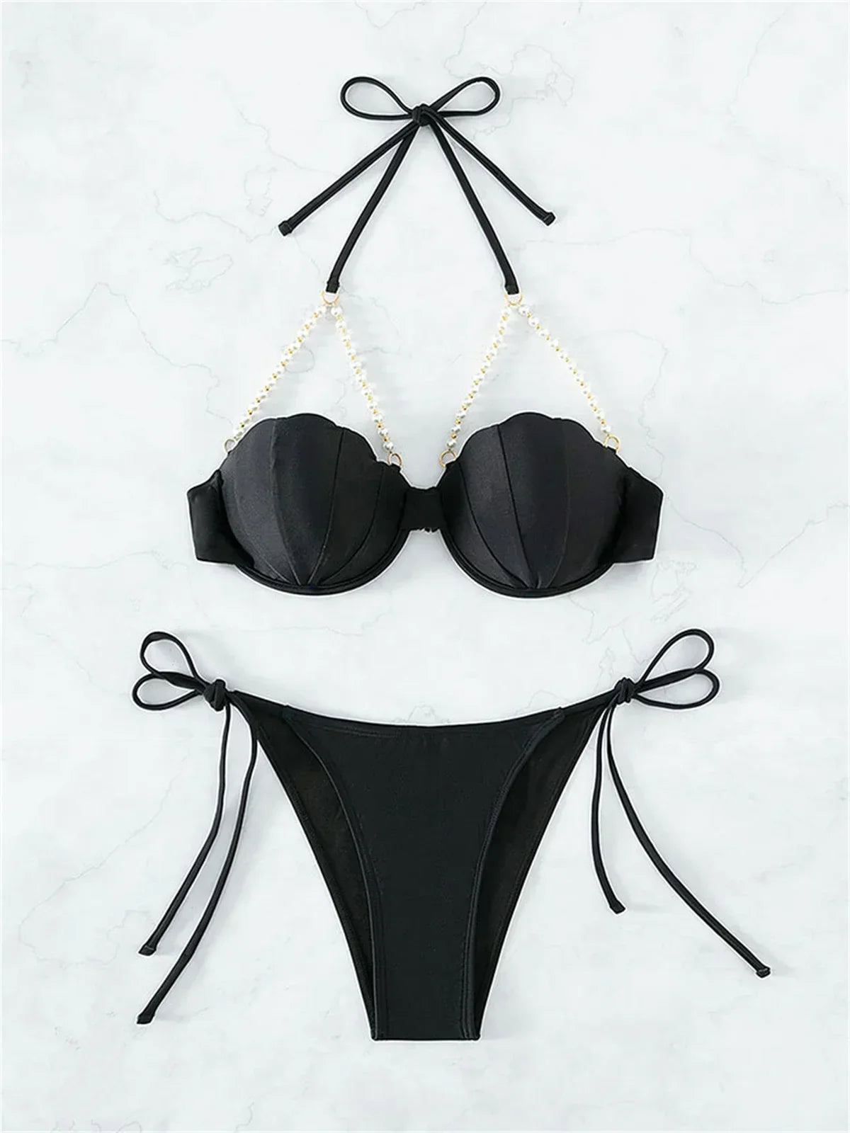 Sexy Shell Shape Underwire Bikini