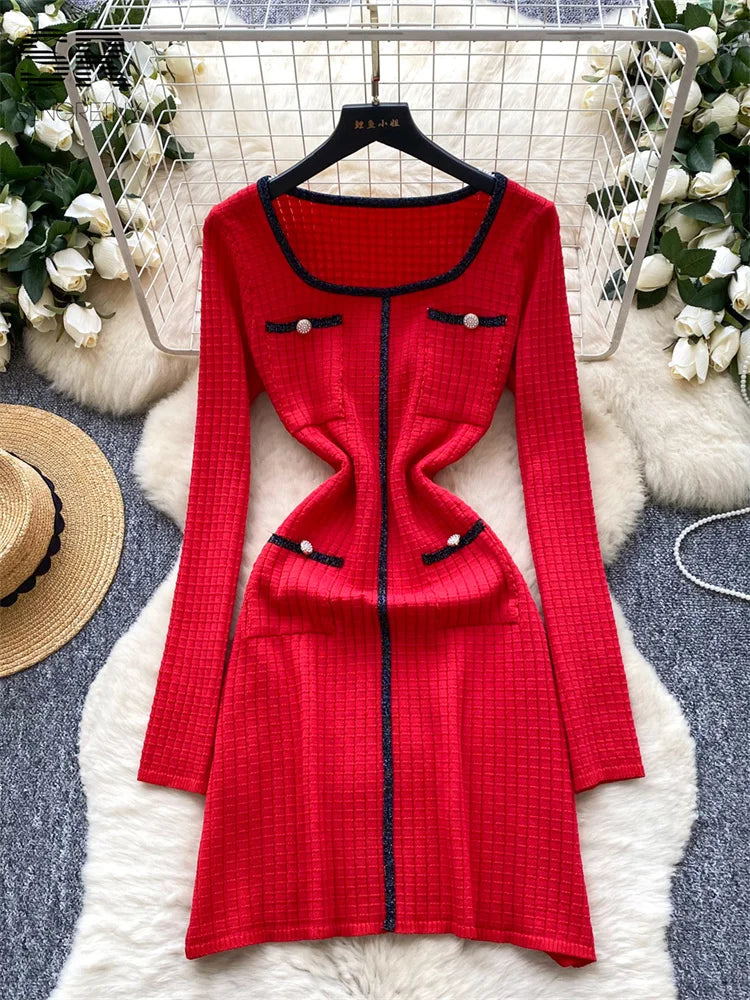 Senior Autumn Knitted Dress