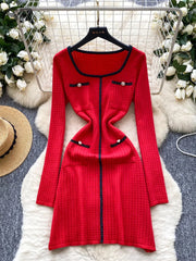 Senior Autumn Knitted Dress