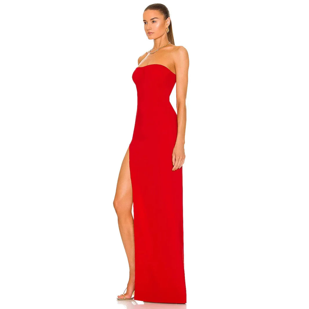 Sexy Strapless Backless Celebrity Club Party Dress