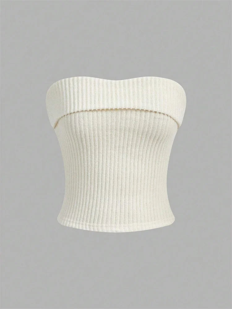 Rib-knit Tube Top