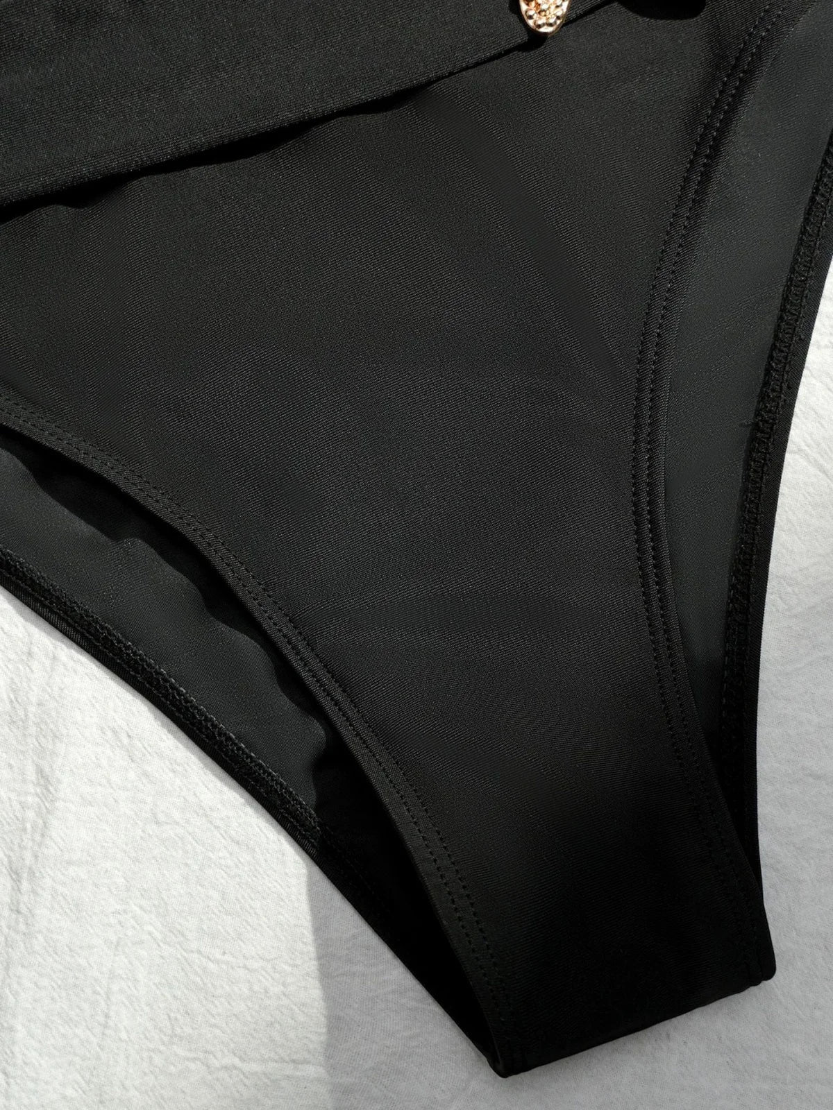 Sexy Black Starfish High Waist Bikini Set