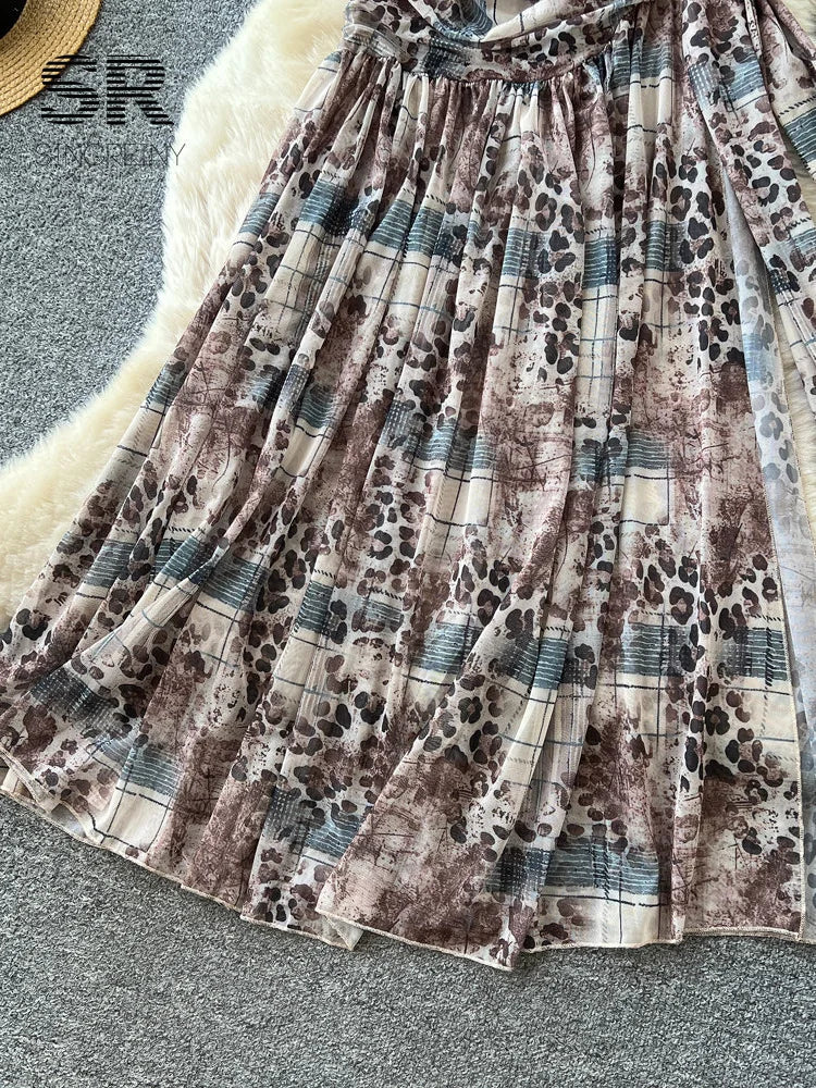 Leopard Artistic Print Dress