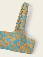 Sexy Orange Leopard Print Bikini Set