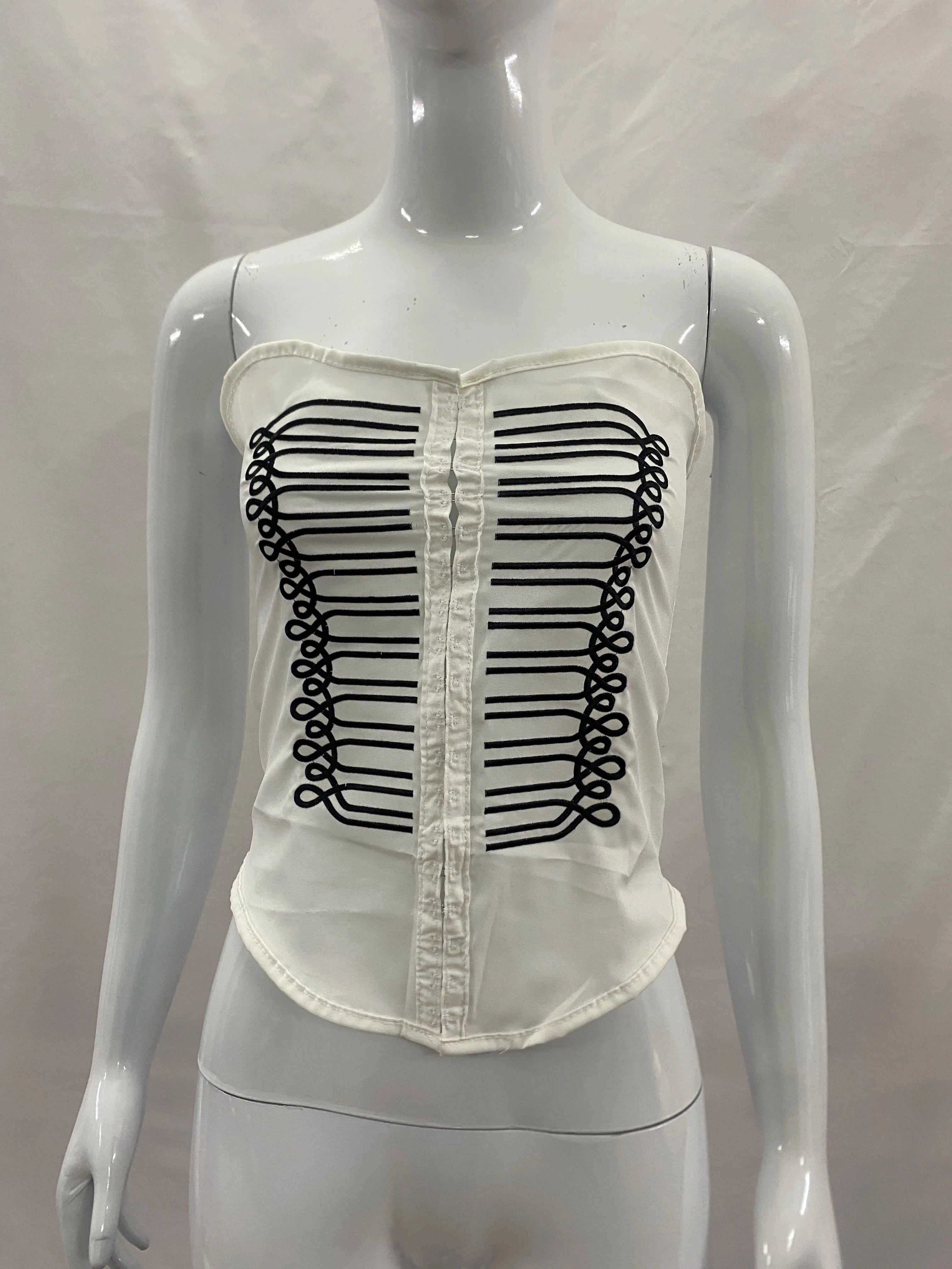 Cropped Strapless Tube Top