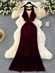Sexy Senior Velvet Dress
