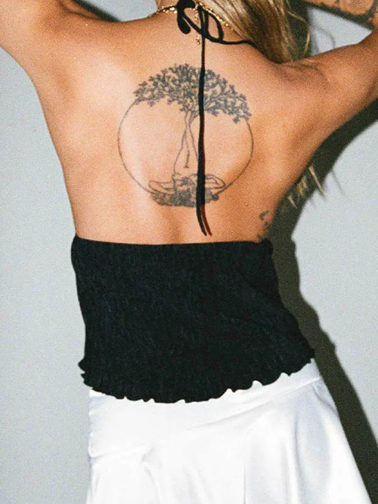 Halterneck Crop Tops