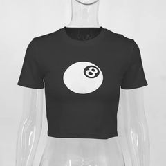 New Crop O-Neck Tees Top
