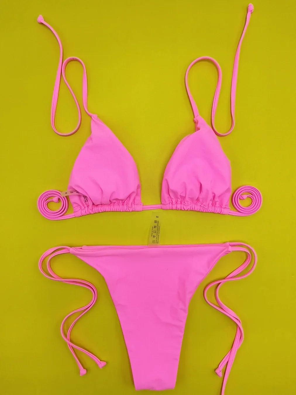 Sexy Sequin Sunflower Ornament Bikini Set