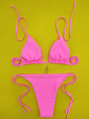 Sexy Sequin Sunflower Ornament Bikini Set