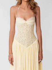 Elegant Lace Maxi Dress