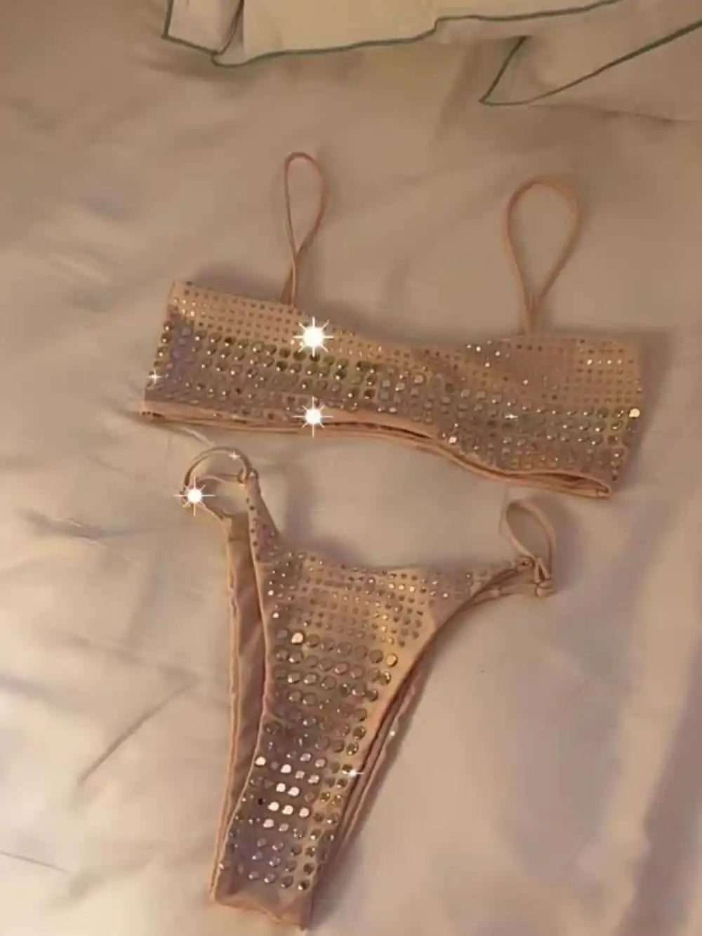 Luxury Rhinestone Micro Bikini Set