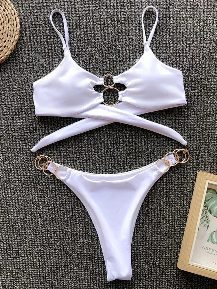 Metal Rings Bikini