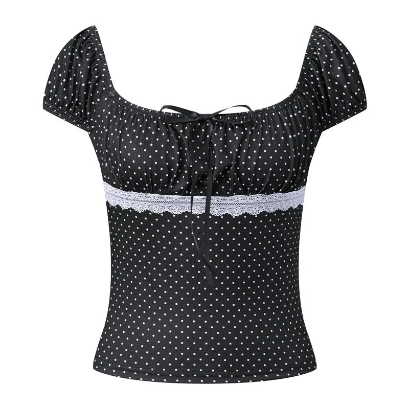 Short Sleeve Y2k T-Shirt Vintage Fairy Cyber Grunge Crop Tops