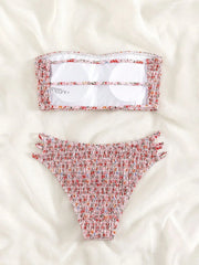 Sexy Hollow Out High Waist Bikini Set