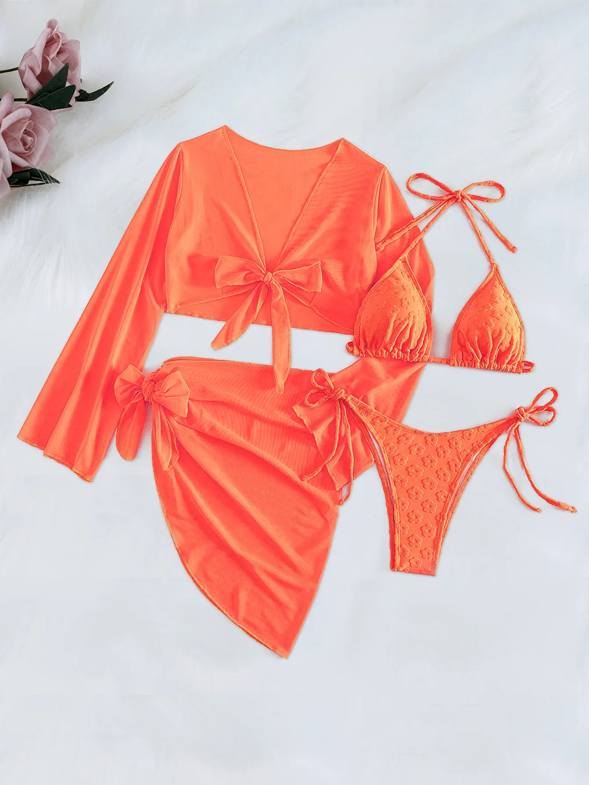 Sexy Orange Bikini Set