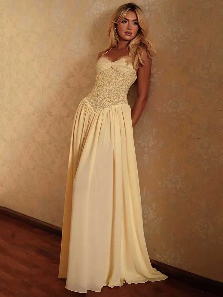 Elegant Lace Maxi Dress