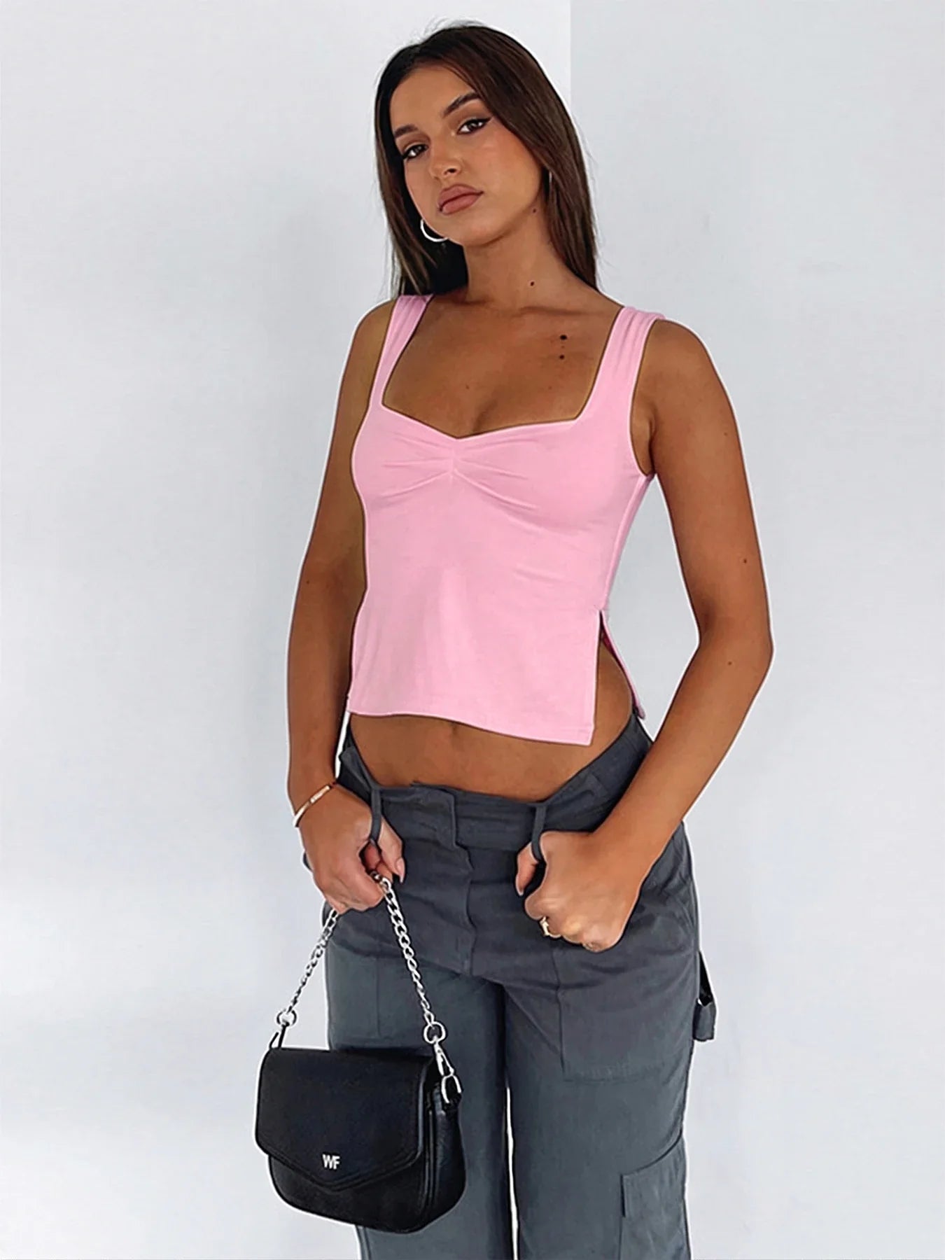 Solid Color Sports Tank Top