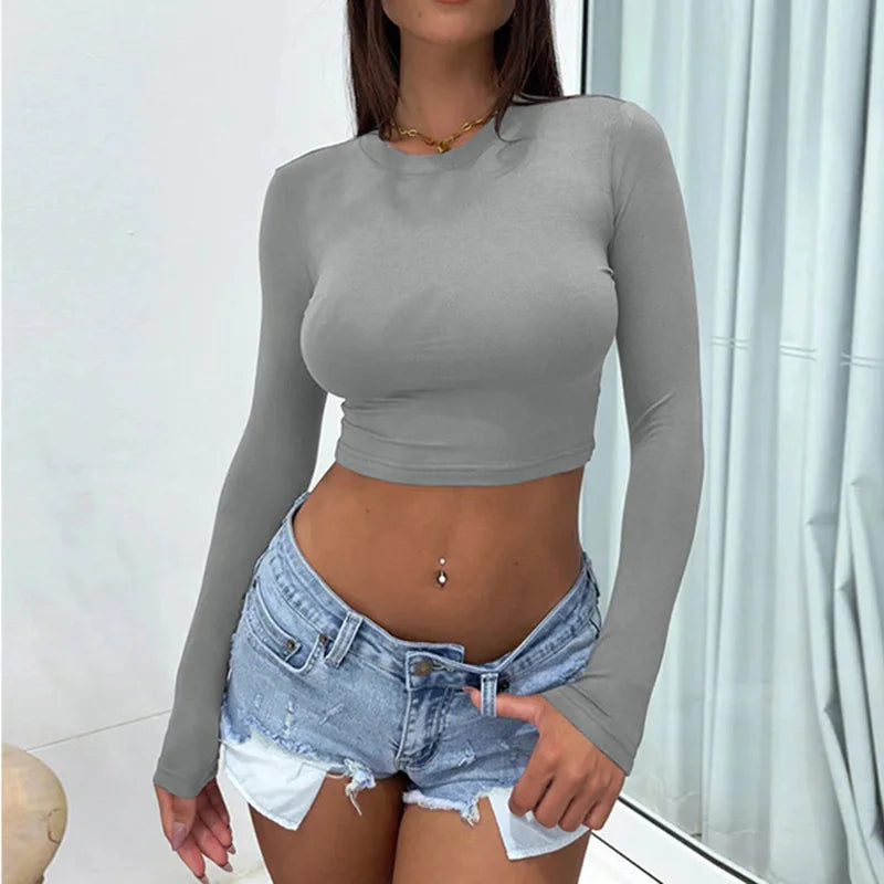 All-match Street Activity Crop Tops