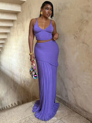 Knitted Pleats Dress