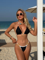 Sexy Lace Long Skirt 3 Piece Swimsuit