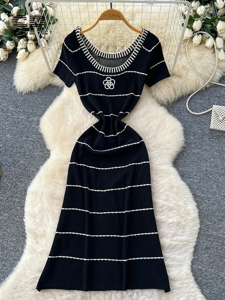 Striped Vacation Long Dress