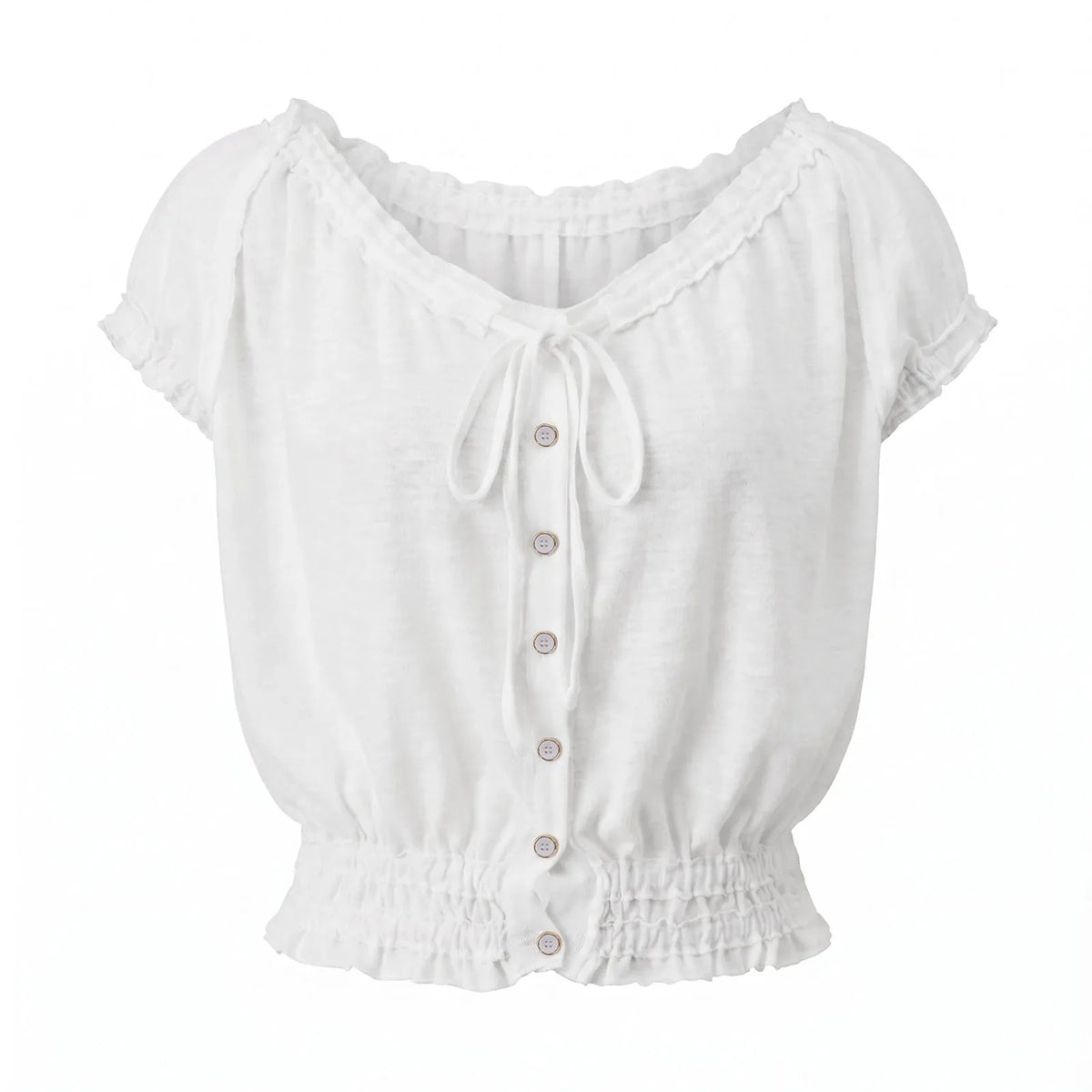 Women's Cap Sleeve Button Down Shirts