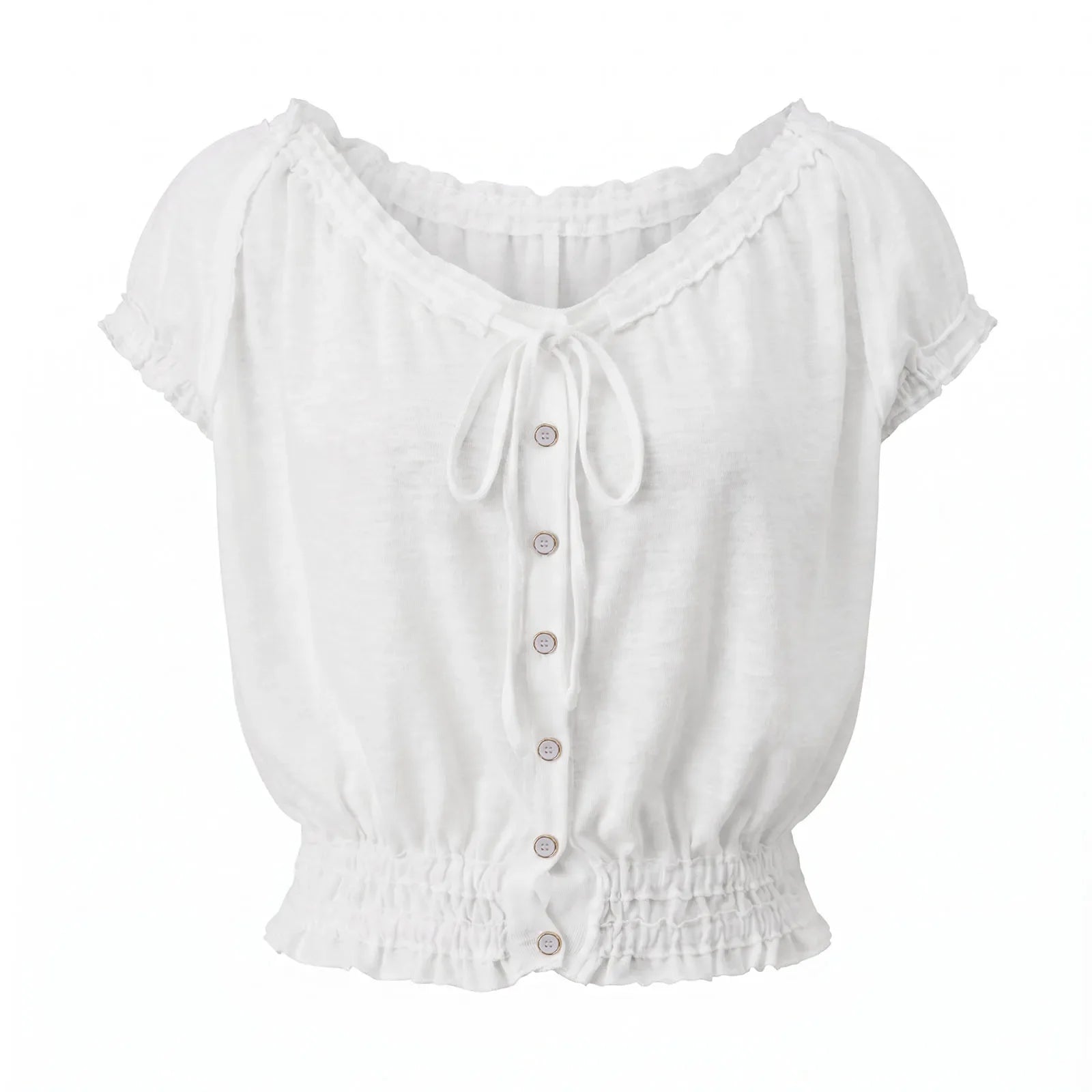 Women's Cap Sleeve Button Down Shirts