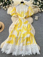 Holiday Print Dress