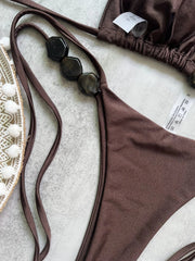 White Halter String Micro Bikini