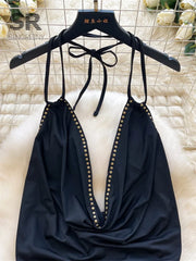 Sexy Rivet Mini Dress