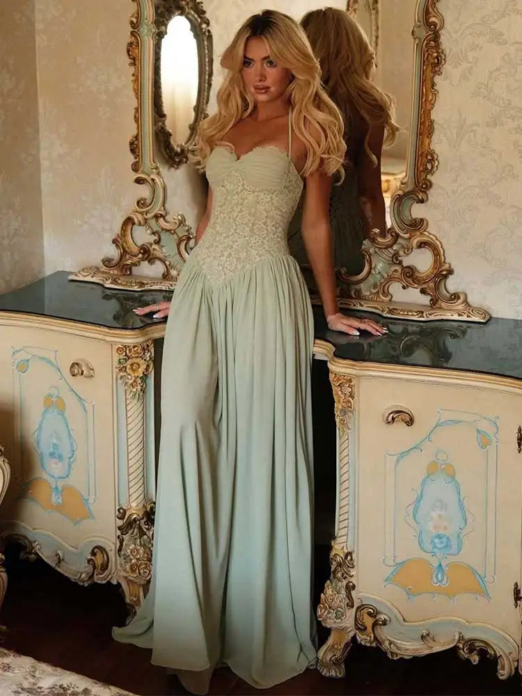 Elegant Lace Maxi Dress
